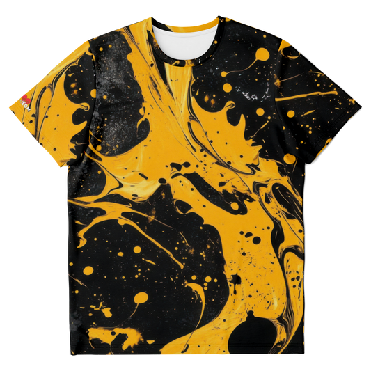 Black & Yellow Paint Splatter