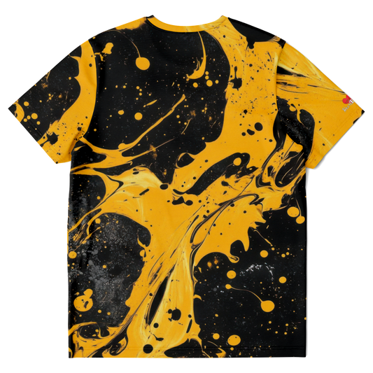 Black & Yellow Paint Splatter