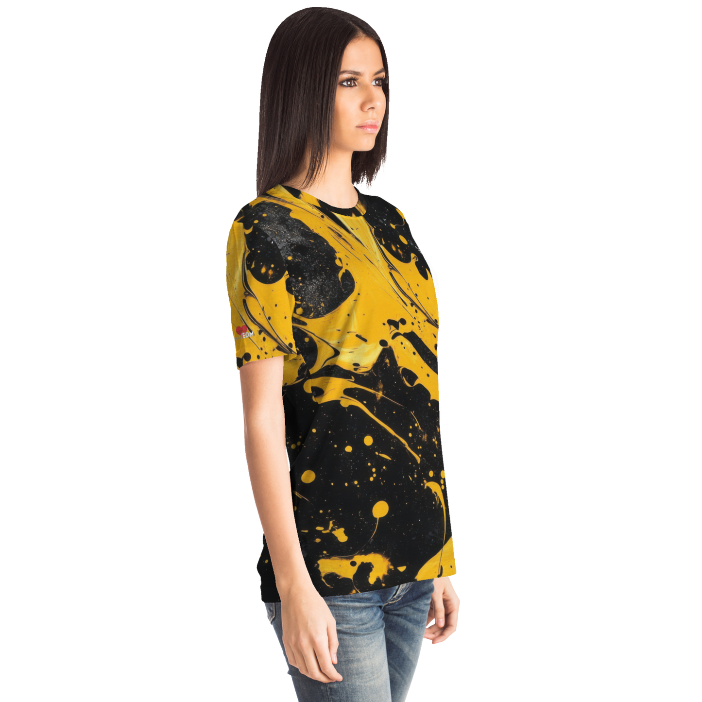 Black & Yellow Paint Splatter